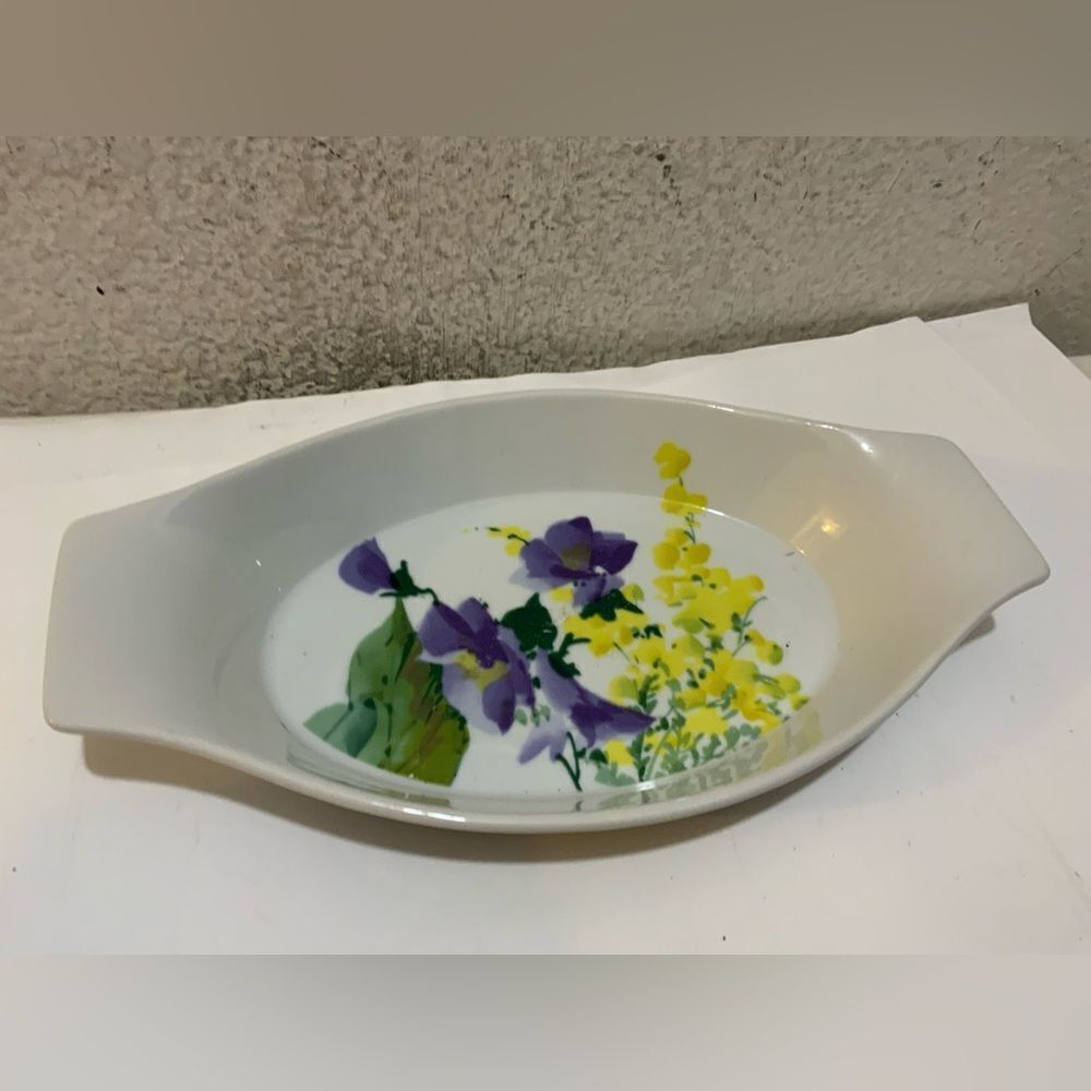 Lot 3 Dish Bake & Serve Casserole Savoir Vivre Ceramic "Meadow Splendor" G26